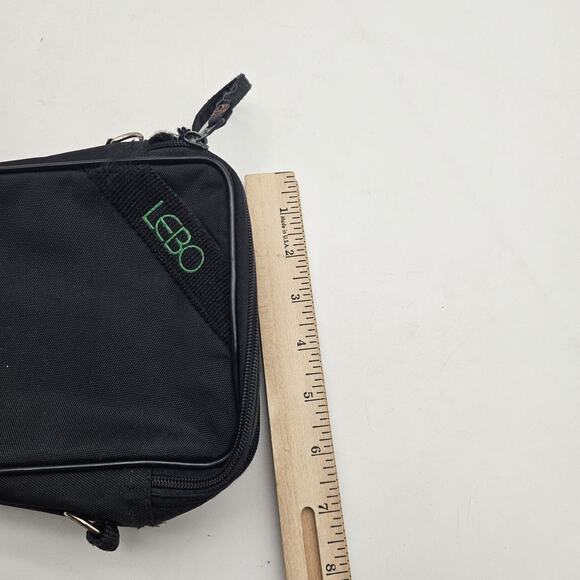 LEBO Camera Case Bag Black Nylon Belt Loop D-Rings Zipper Pocket Compact Carry - Picture 6 of 6